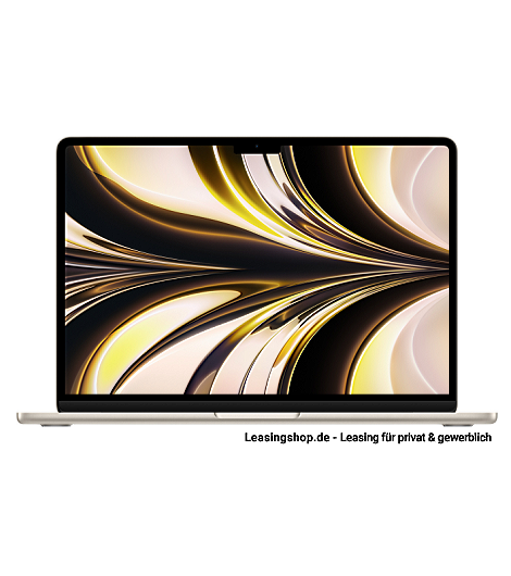 MacBook Air, Apple M2 Chip mit 8‑Core CPU und 8‑Core GPU, 256 GB bis 2 TB SSD leasen, Farbe Polarstern